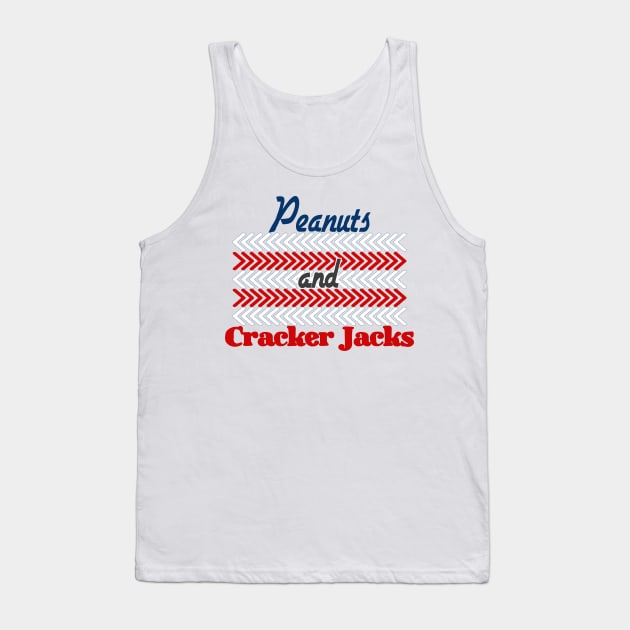 Peanuts & Cracker Jacks: Baseball Americana Tank Top by tdkenterprises